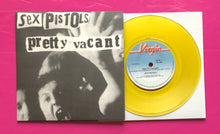 Load image into Gallery viewer, Sex Pistols - Pretty Vacant 7&quot; Yellow Vinyl New Zealand Pic Sleeve Repro