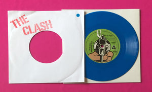 Clash - White Man In Hammersmith Palais 7" Alt Lyrics Blue Vinyl