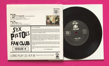 Load image into Gallery viewer, Sex Pistols - Fan Club Lost Live &#39;76 E.P. Issue 6 Vinyl With Collector Cards