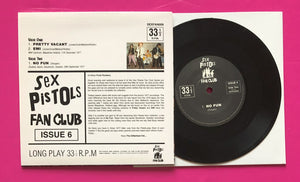 Sex Pistols - Fan Club Lost Live '76 E.P. Issue 6 Vinyl With Collector Cards