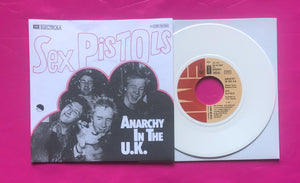 Sex Pistols - Anarchy in the UK 7" German Edition Repro on White Vinyl