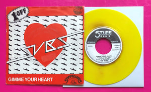 Subs - Gimme Your Heart 7" Single Belgium Yellow Pressing on Stiff Records 1978