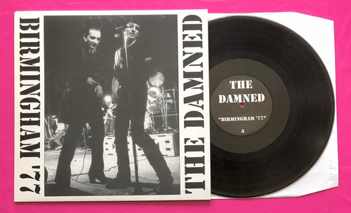 Damned - Birmingham '77 LP Live Recording On Black/Grey Marble Vinyl