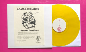 Adam And The Ants - Factory Function LP Live Factory 1979 Yellow Vinyl