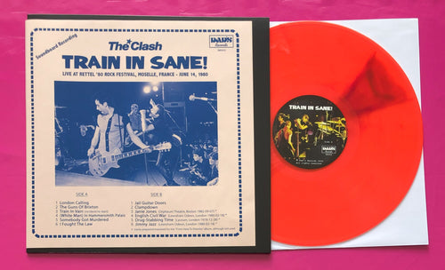 Clash - Train In Sane! LP Live Rettel '80 Rock Festival Orange/Red Vinyl