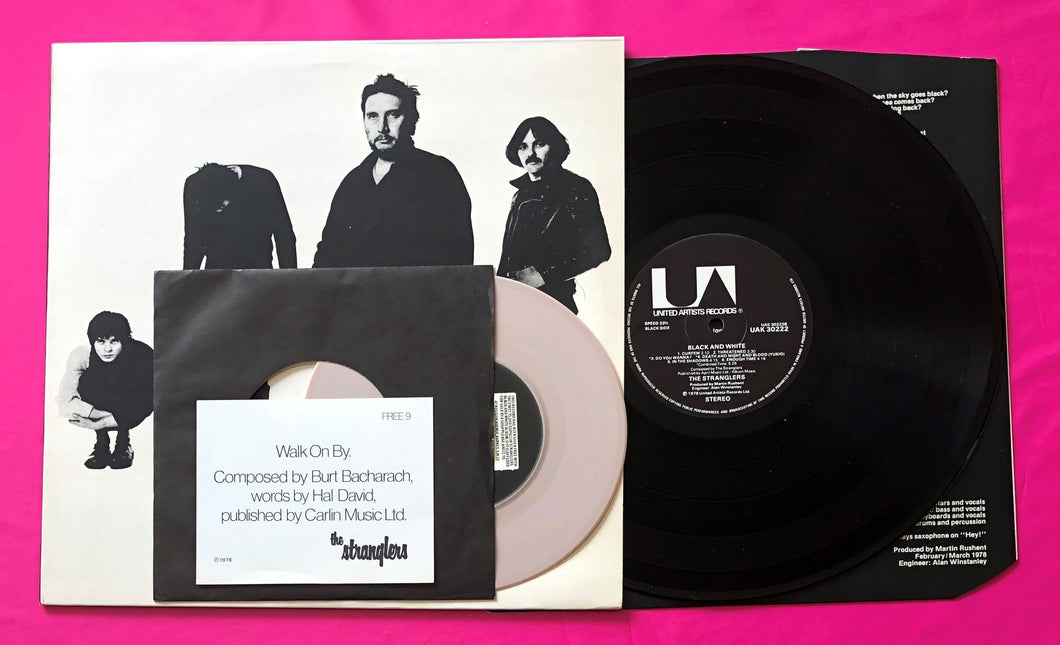 Stranglers - Black And White LP UK Pressing With Free 7