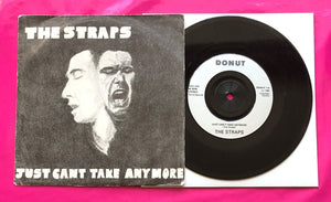 Straps - Just Can't Take Anymore 7"  Single on Donut Records From 1980