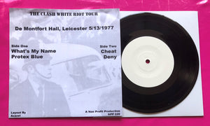 Clash - White Riot Tour EP 4 Track 7" on Non Profit Records Leicester 1977