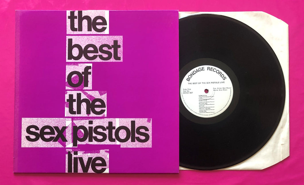 Sex Pistols - Best Of The Pistols Live LP Bondage Records From 1985