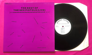 Sex Pistols - Best Of The Pistols Live LP Bondage Records From 1985