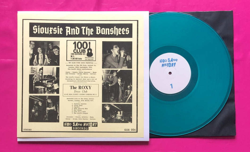 Siouxsie & The Banshees - Live At The Roxy/100 Club Blue Vinyl Ltd Repress