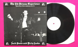 Sid Vicious - Jack Boots & Dirty Looks Unofficial Live LP Antler Records 1986