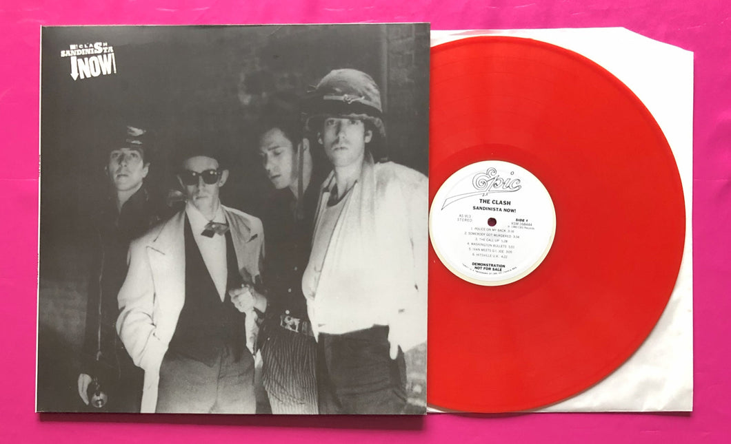 Clash - Sandinista Now! LP Promo Edition Reproduction Red Vinyl