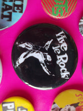 Load image into Gallery viewer, Vive Le Rock / Little Richard metal badge 56 mm