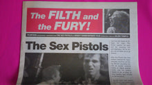 Load image into Gallery viewer, Sex Pistols - Filth &amp; The Fury Promotional  Swedish  Newspaper