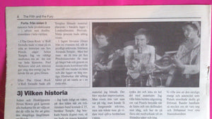 Sex Pistols - Filth & The Fury Promotional  Swedish  Newspaper