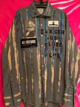 Load image into Gallery viewer, Punk Shirt In Anarchy Style With Patches And Slogans Size Large