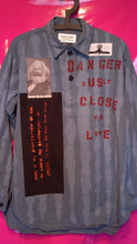 Load image into Gallery viewer, Punk Shirt in Anarchy Style With Slogan Patches etc Size Medium
