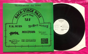 Various Artists - Back Stage Pass Punk Comp LP Supermusic Records Co. 1980