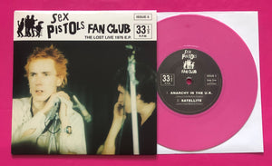 Sex Pistols - Fan Club Lost Live '76 E.P. Issue 5  on Pink Vinyl With Collector Cards