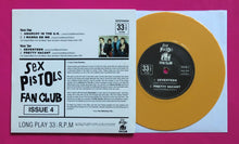 Load image into Gallery viewer, Sex Pistols - Fan Club Denmark St &#39;76 E.P. Issue 4 Yellow Vinyl With Collector Cards