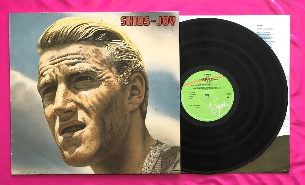 Skids - Joy LP Rare Finnish nbc Pressing on Virgin Records Released in 1981
