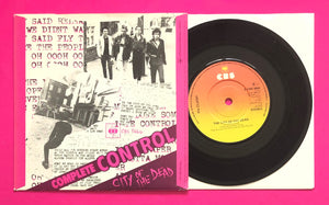 The Clash - Complete Control 7" UK Nineden Pressing on CBS Records From 1977