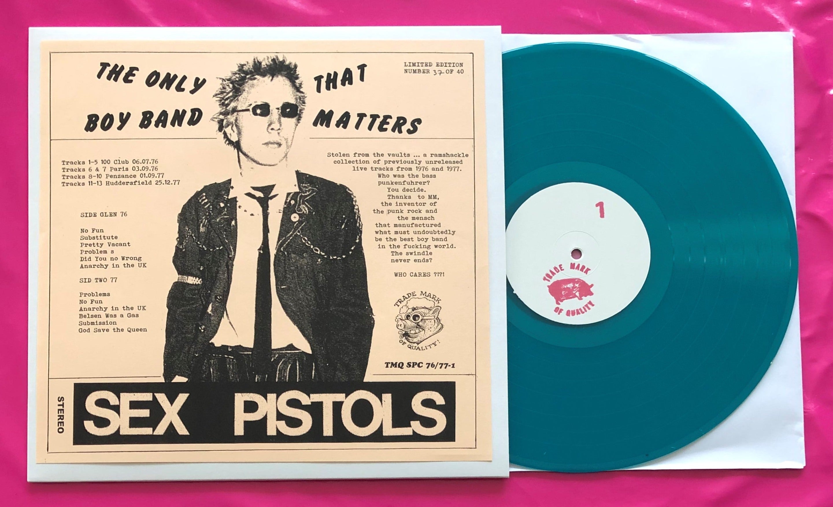 Sex Pistols - The Only Boy Band That Matters LP Compilation Blue/Green –  Punkrockdisco