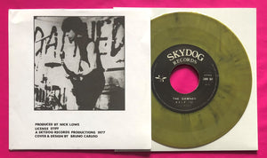 Damned - New Rose / Help 7" Skydog Records Green Vinyl Repro Single