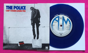 The Police - Can't Stand Losing You 7" Blue Vinyl Released on A&M Records 1978