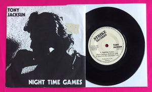 Tony Jacksun - Night Time Games EP Power Pop Single Strike Records 1978