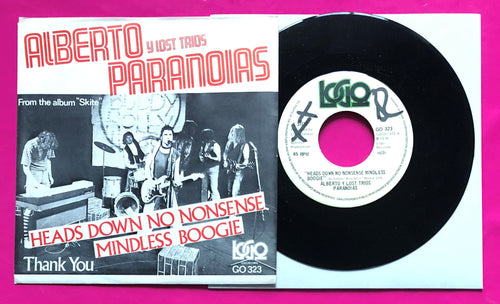 Alberto y Lost Trio Paranoias - Heads Down... / Thank You Swedish Press 1978
