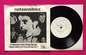 Notsensibles - Make a Balls of Everything... Vinyl 7" Snotty Snail Records