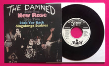 Load image into Gallery viewer, Damned - New Rose Black Vinyl German Sleeve Repro of Stiff 1977 Original