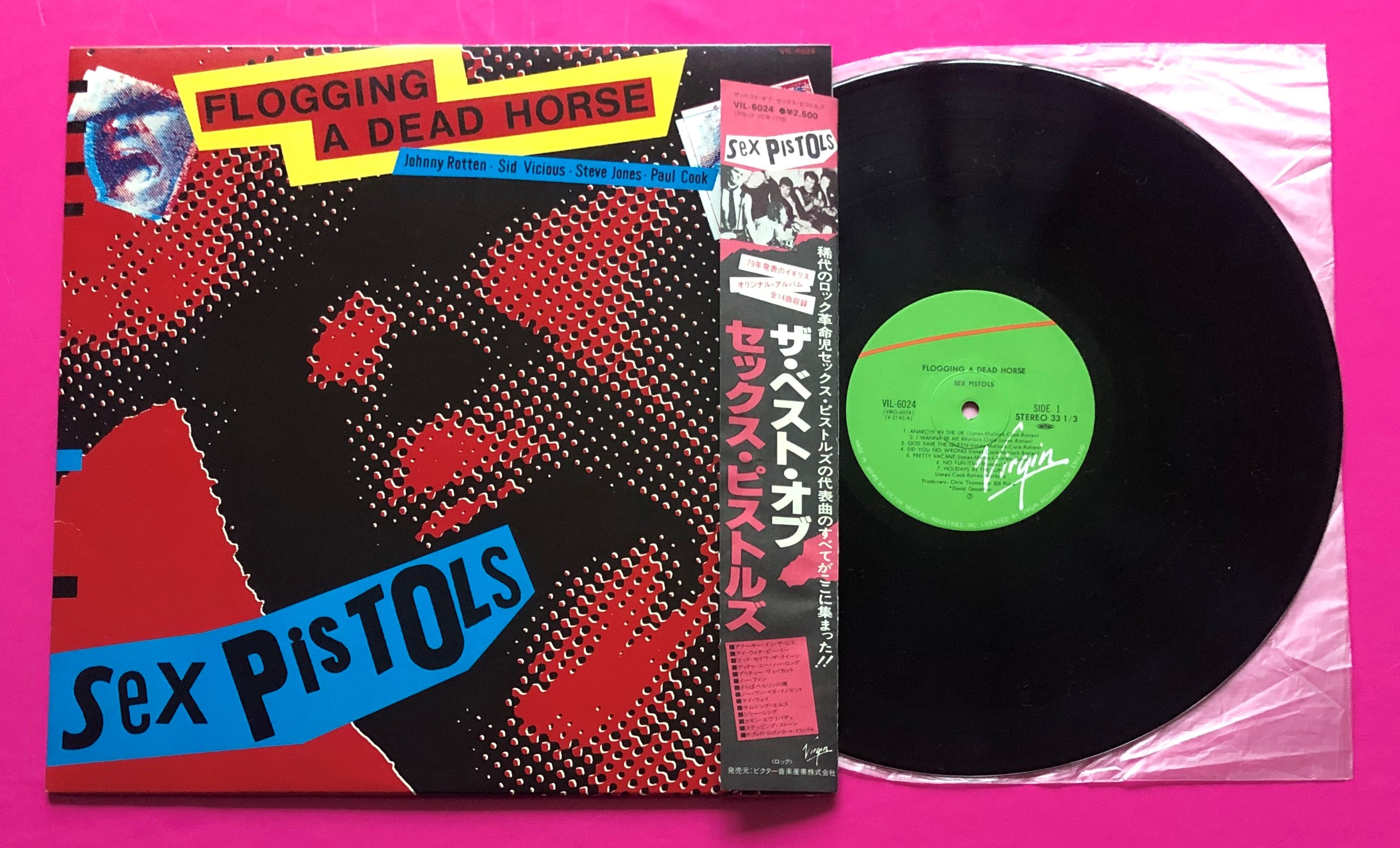 Sex Pistols - Flogging a Dead Horse LP Japanese Pressing with Obi & In –  Punkrockdisco