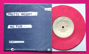 Sex Pistols - Pretty Vacant 7" Pink Vinyl New Zealand Picture Sleeve Repro