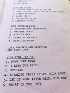 Elvis Costello - Elvis Goes to Washington LP Double LP Pacifist Records 1979