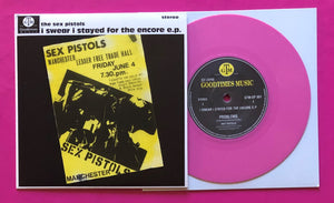 Sex Pistols - Swear I Stayed For The Encore Live '76 EP Pink Vinyl 7" Single