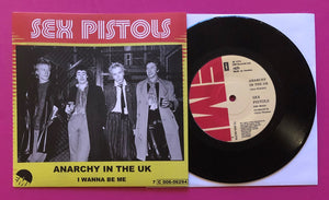 Sex Pistols - Anarchy  in the UK 7" Swedish EMI 1977 Style Fantasy Single