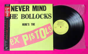 Sex Pistols - Never Mind LP Japanese Virgin 30 Best Selection 1988 With Obi
